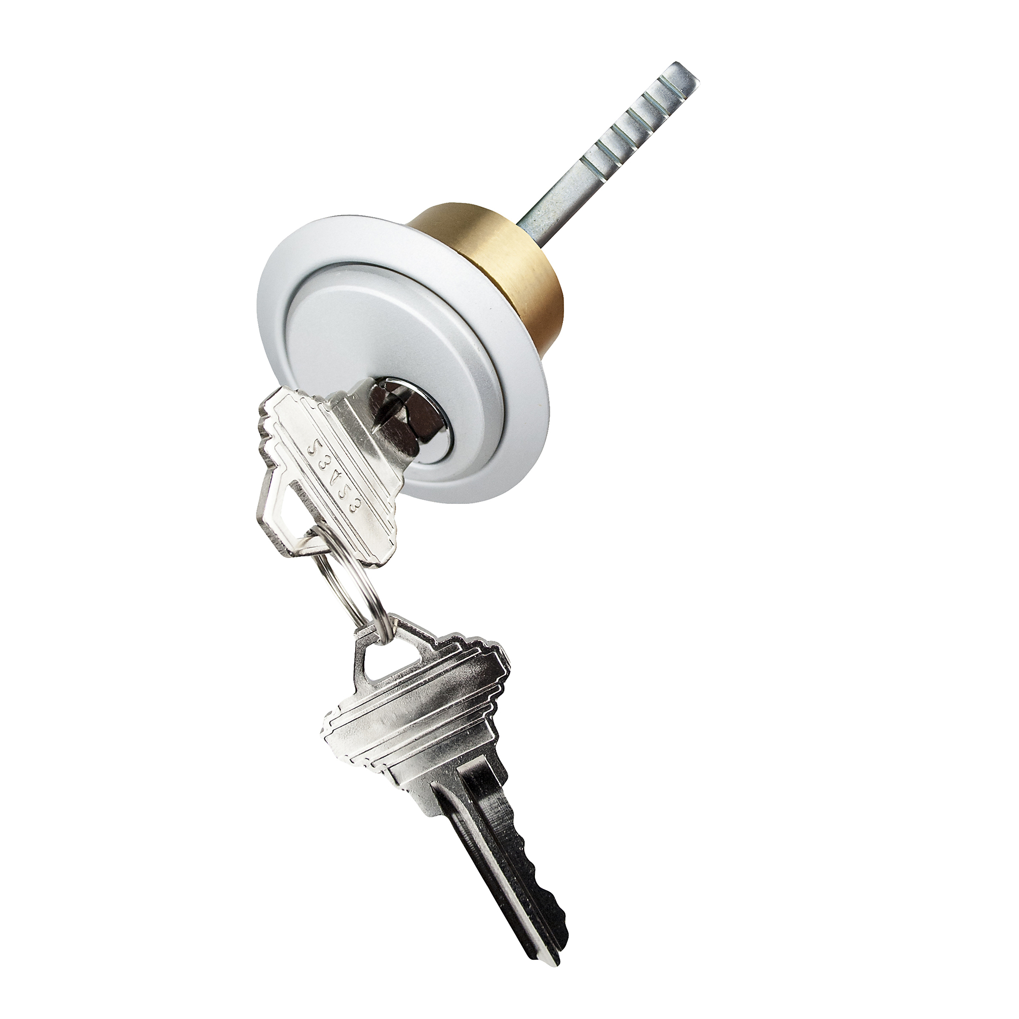 Trans-Atlantic, Brushed Chrome Rim Cylinder for Panic Devices, #ED-RC051-US26D